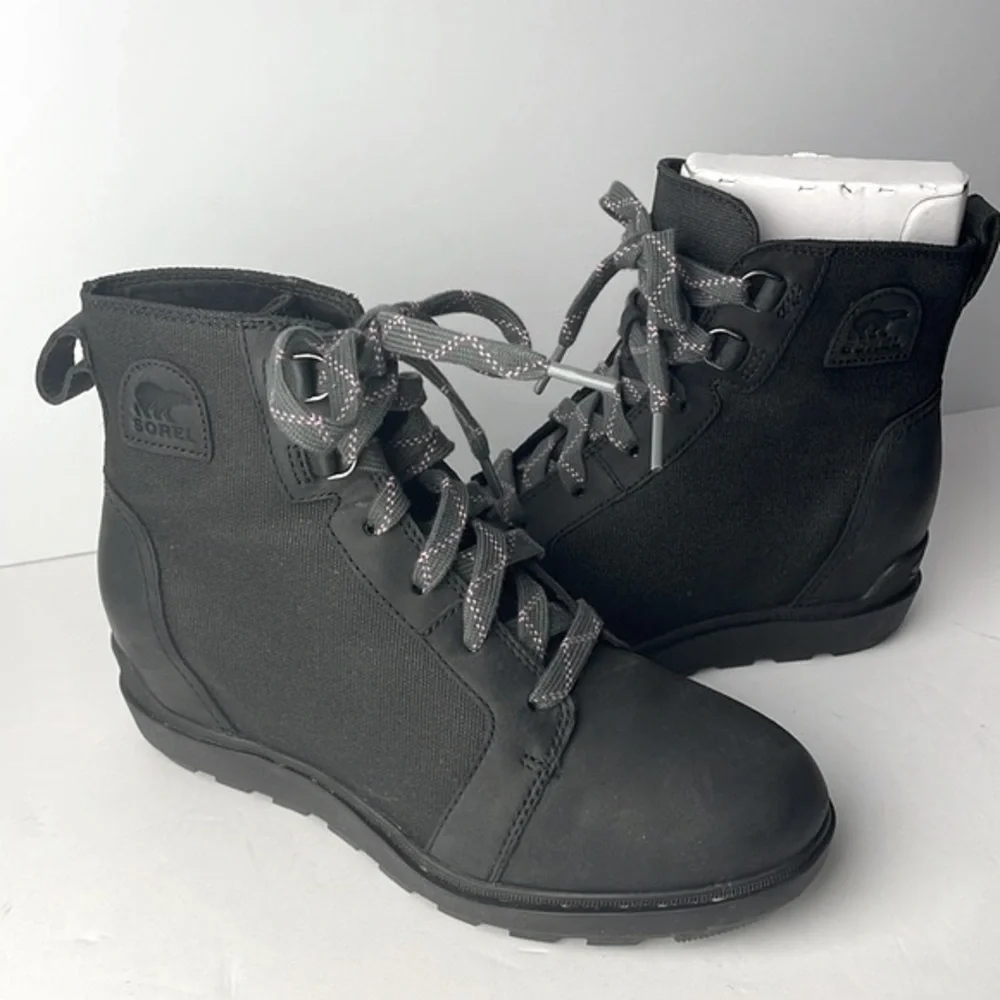 Sorel Evie 2 NW Lace Wedge Ankle Boots